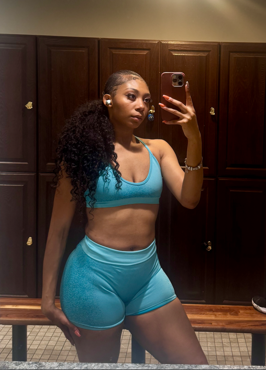 Aurelle Set – Oasis Blue 2-Piece Activewear